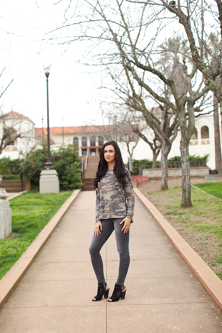 gray and camo outfits