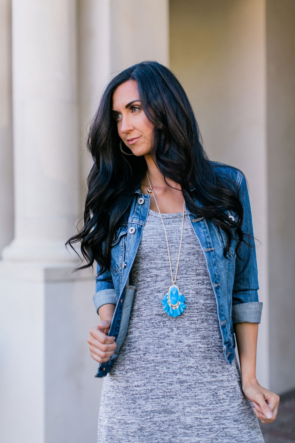 Pretty-Pure-Grey-Dress